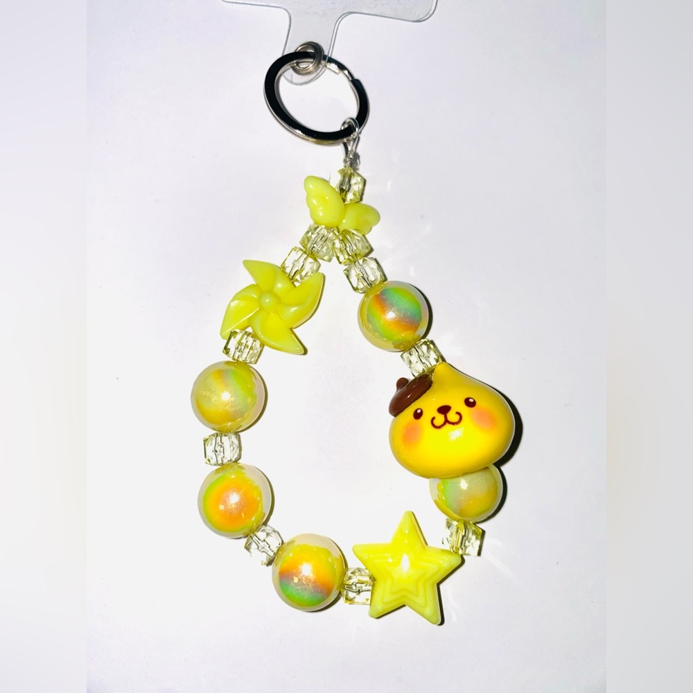 Pom Pom Charm Keychain